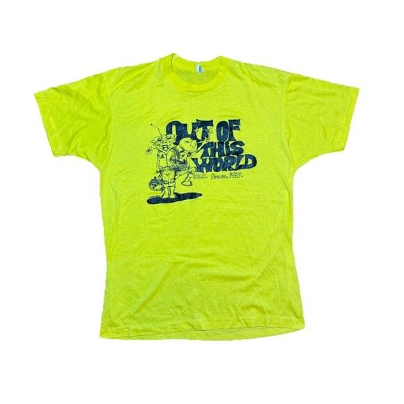 Vintage 90s Single Stitch Screen Stars Graphic Tee XL | Alien Bug Picnic 1990 - Picture 1 of 7